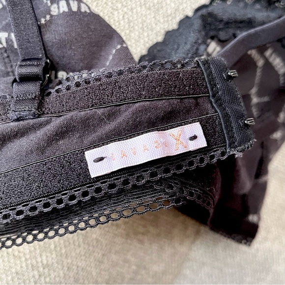 Savage X Fenty Lavender Trim Cotton Bralette Sz L - Picture 4 of 4
